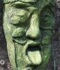 Decorative green man wall plaque