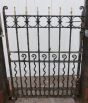 Vintage iron pedestrian gate