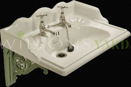 22 Inch Washbasin Set White China