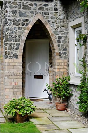 Cottage Style Planked Door & Frame