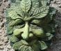 Funky green man wall plaque