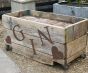 Vintage Gin wooden planters 