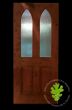 Gothic Style Glazed Door Made From Reclaimed Pine