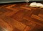 Reclaimed wood block flooring 