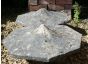 Pair of Pretty early 19th Century Irish Hexagonal Pillar Caps in Limestone