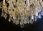 Large restored vintage Marie Teresa 3 tier chandelier