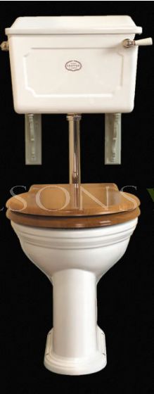 Low Level Set Ceramic Cistern White China