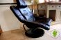 Funky Black 1960's Swivel Chair