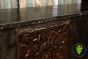 Zinc Paneled Bar Counter with Open Back