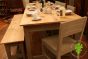 Oak Top Stretcher Base Table 