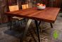 Industrial Style Table with Reclaimed Plank Top