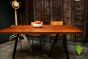 Industrial Style Table with Reclaimed Plank Top