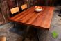 Industrial Style Table with Reclaimed Plank Top