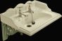22 Inch  Washbasin Set - Antique White China.