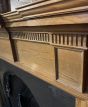 Edwardian wooden fireplace complete with insert