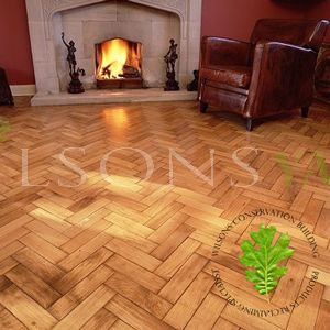 Reclaimed Barrow Oak Parquet / Woodblock Flooring