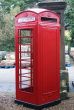 Reclaimed red phone phone box