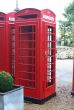 Cast iron red telephone box 