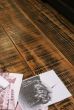 Reclaimed wood plank flooring 