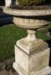 The Triton Collection - Lattice Weave Urn on Regency Pedestal
