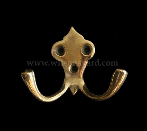 Brass Double Coat Hook