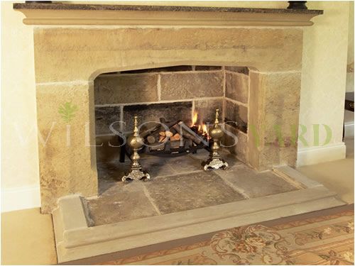 Country Manor Chimneypiece In Punched Face Sandstone