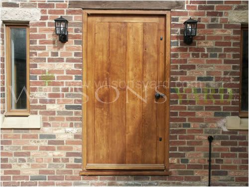 Cottage  Planked Door & frame in solid oak