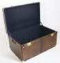 Antique leather travel chest 