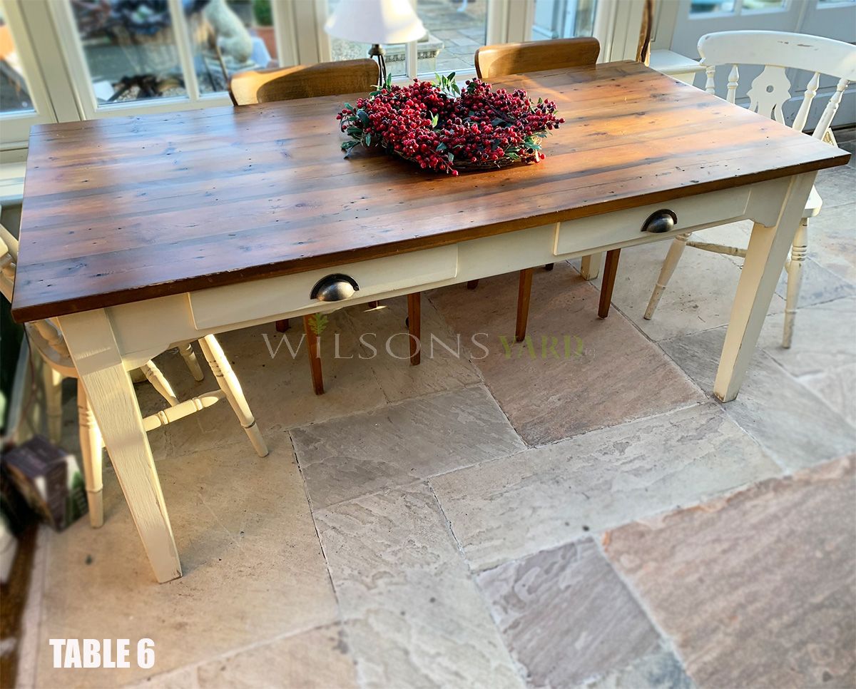 Barn house store kitchen table