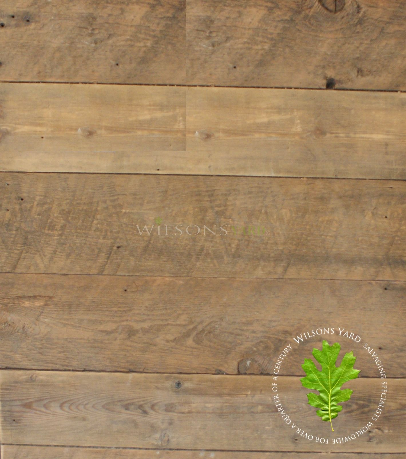 Reclaimed solid Pine RAF wall cladding