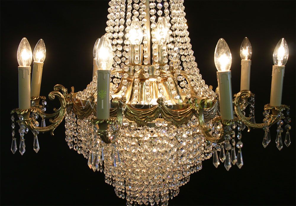 Restored vintage chandelier