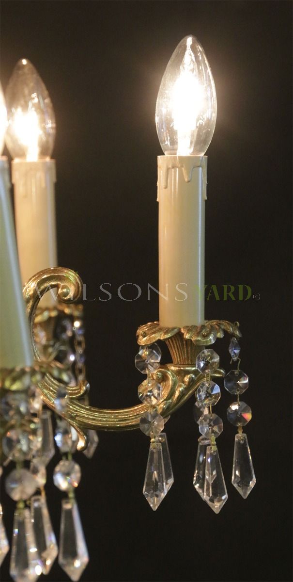 Restored vintage chandelier