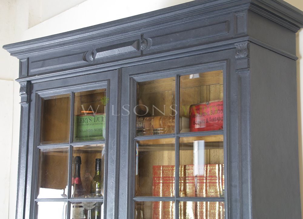 Beautiful antique French painted bookcase