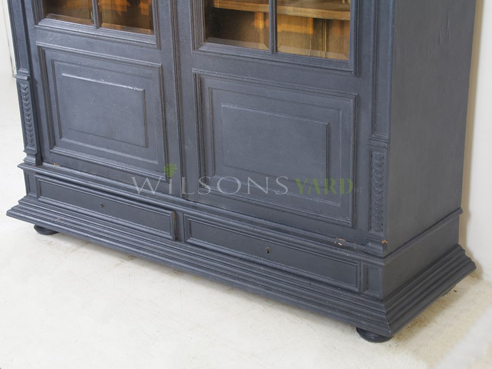 Beautiful antique French painted bookcase