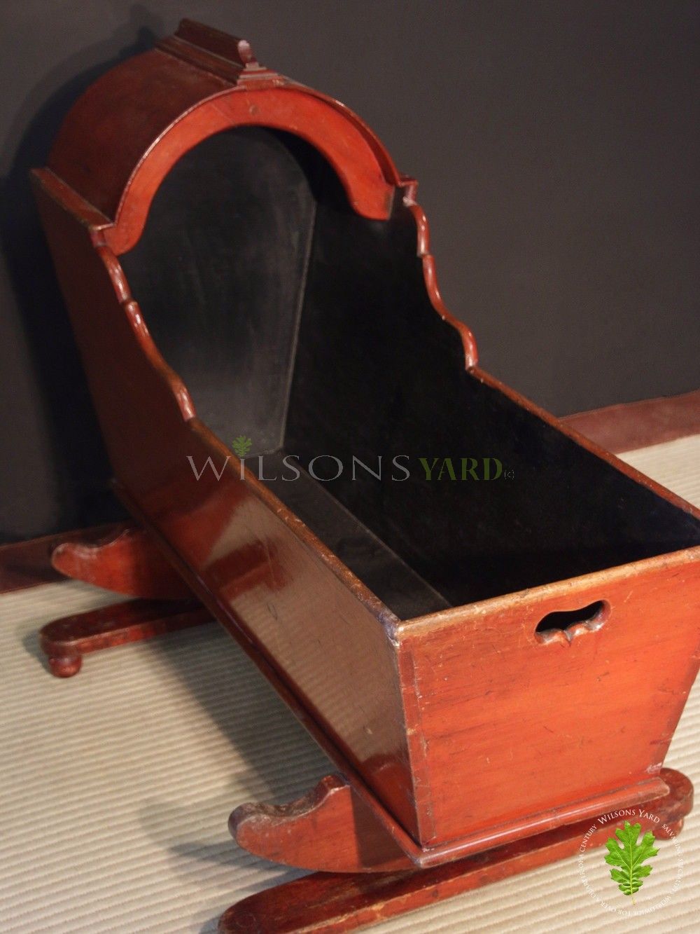Beautifully Patinated Victorian Baby Cradle (Circa 1880)