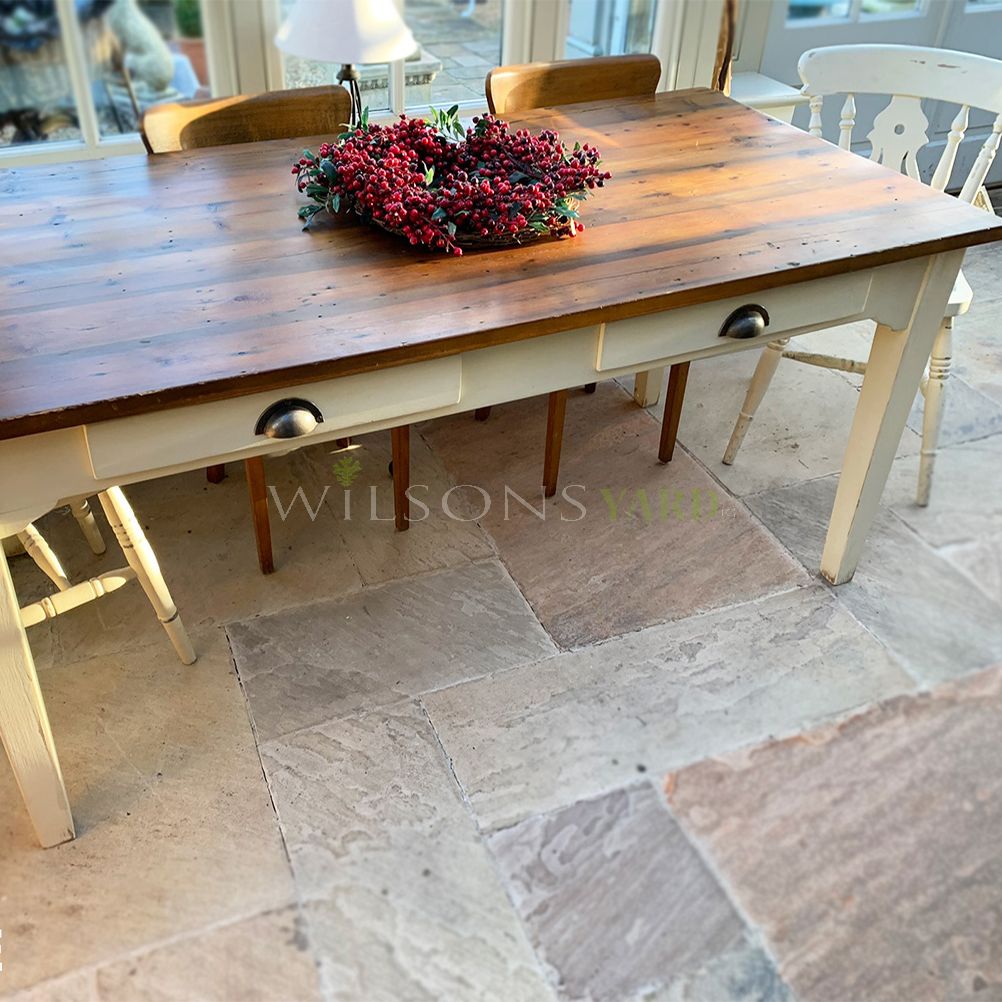 Cream and pine dining table deals