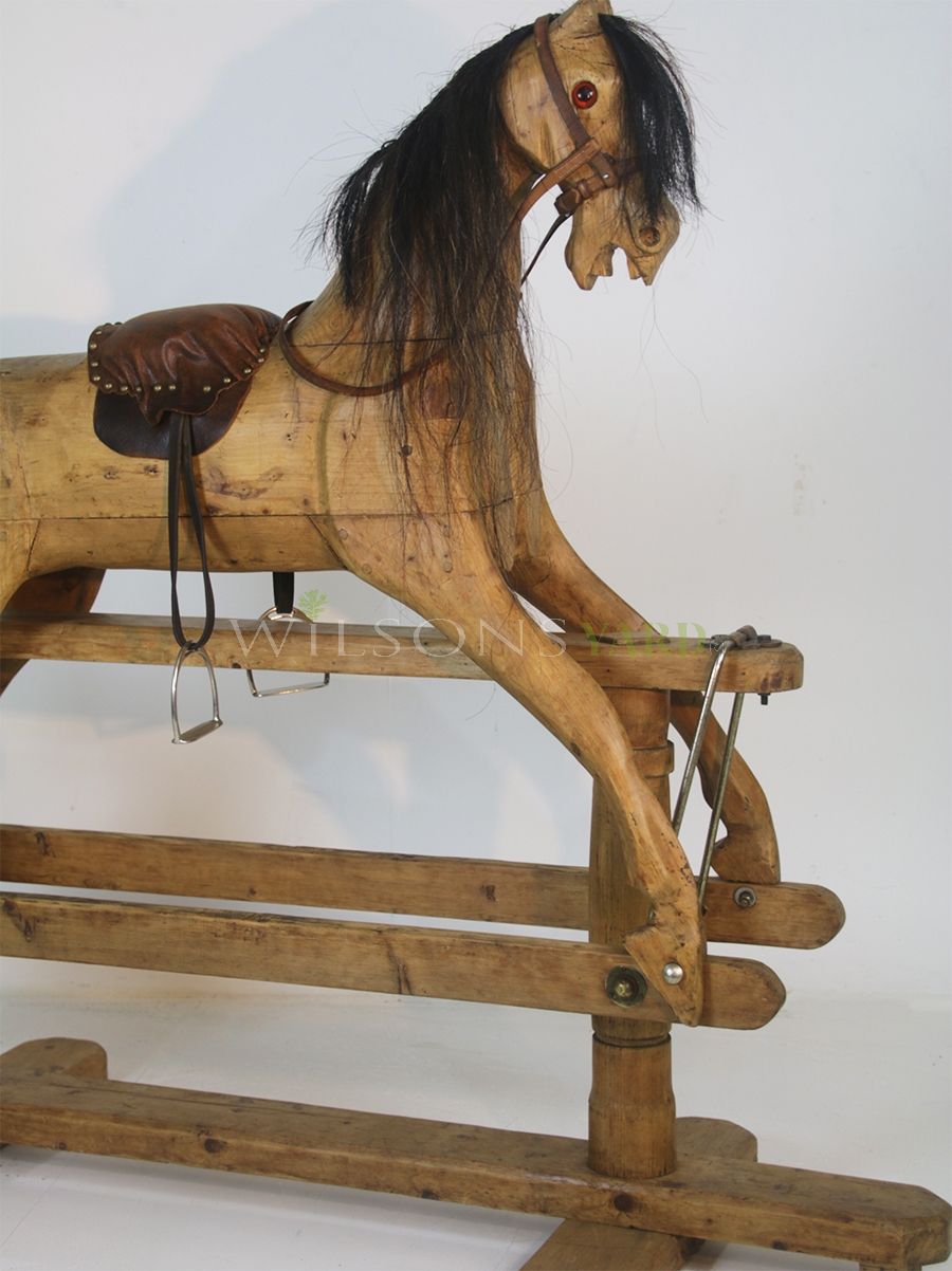 Antique rocking horse best sale