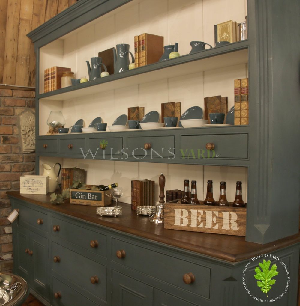 Rustic sales kitchen dresser