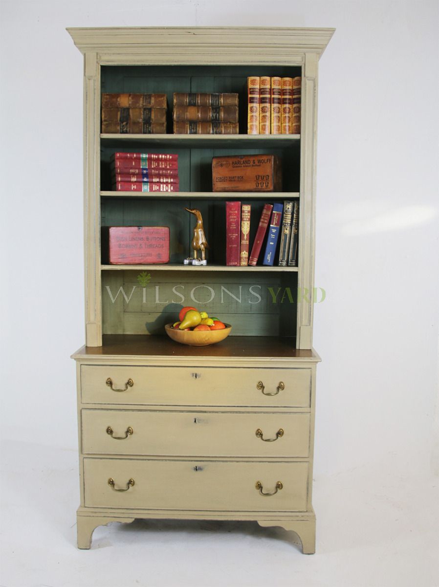 Petite Bookcase Dresser, Dresser With Bookcases On Each Side