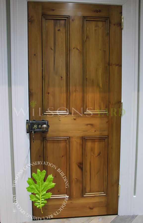 Traditional Four Panel Solid Pine Door