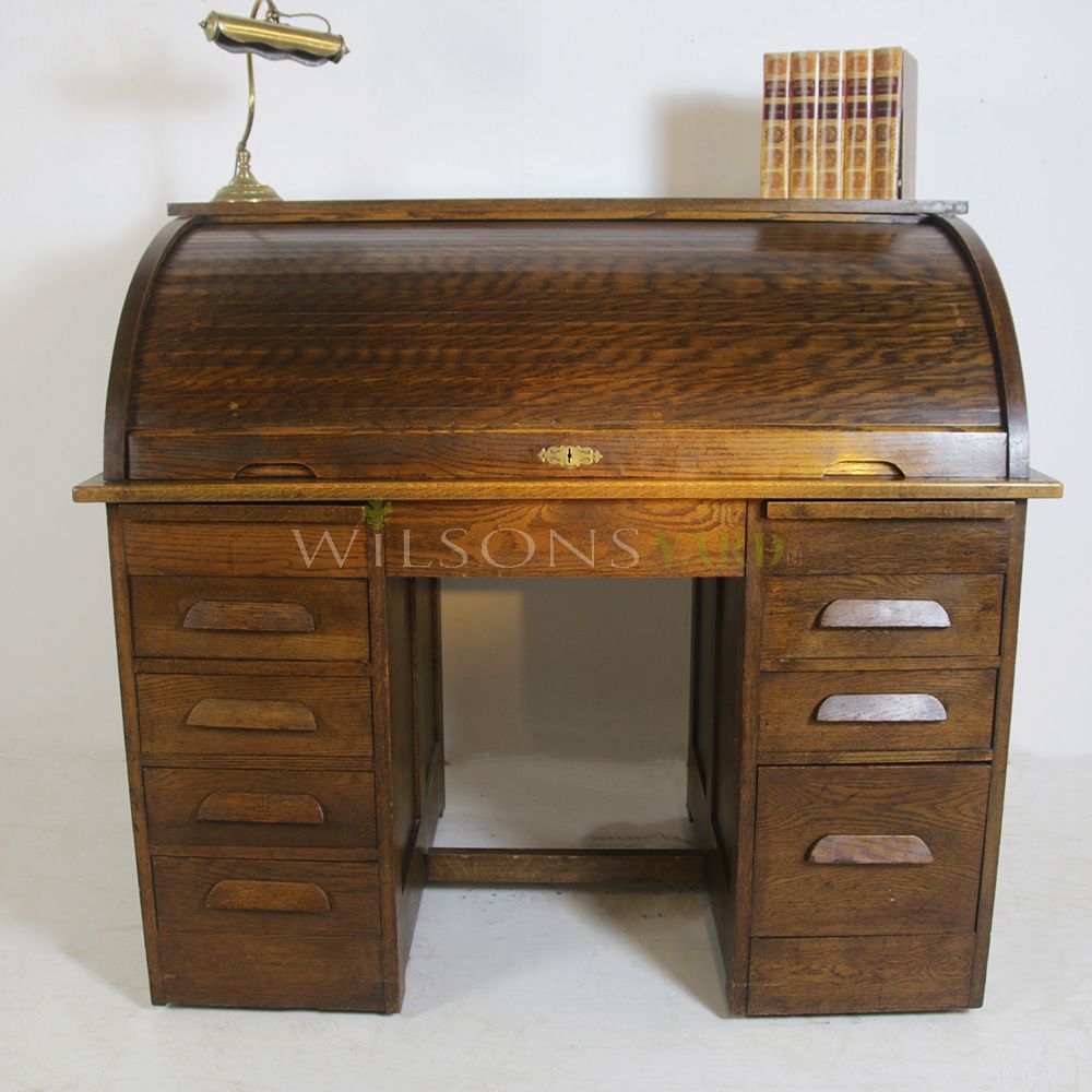 Vintage Oak roll top desk