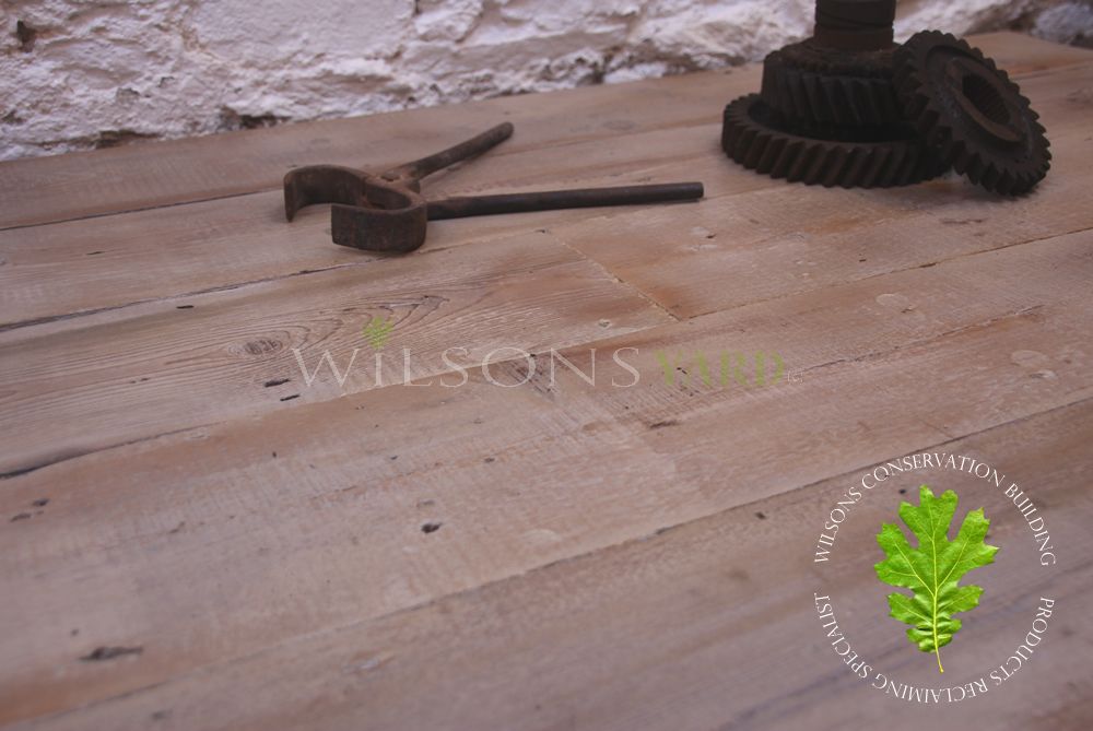 reclaimed pine flooring by Wilsons Yard