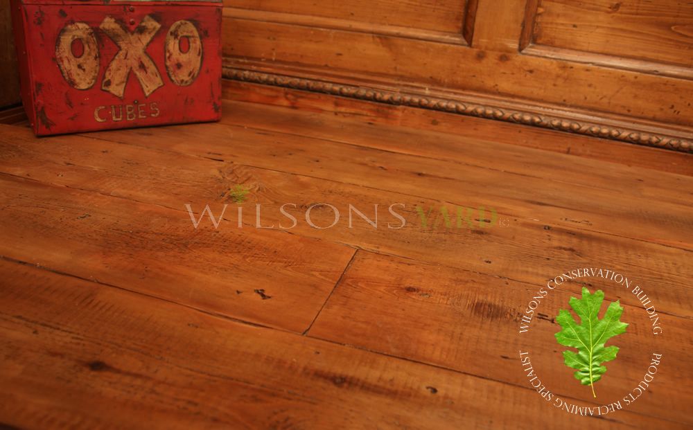 reclaimed pine flooring by Wilsons Yard