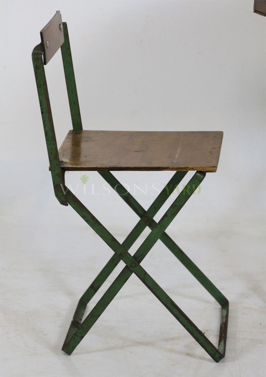 Vintage child's school desk and seat