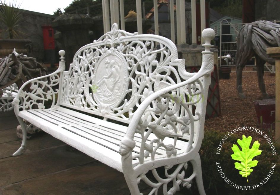 Pair Of Cast Iron Benches Pair Of Cast Iron Benches, Repainting Cast Iron Garden Furniture