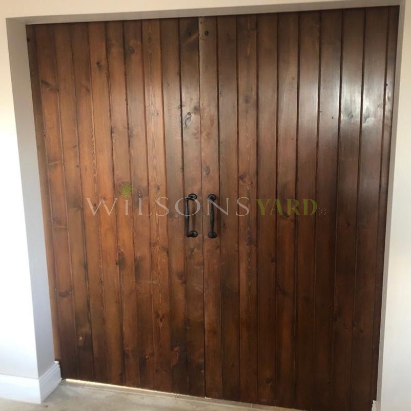 Reclaimed wooden sliding doors