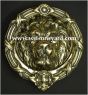 Large Lion Ornate Solid Brass Door Knocker