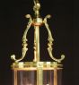 Vintage brass hall lantern 