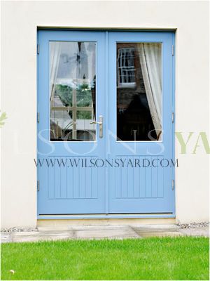 Pair of 1 Pane Sheeted Cottage Doors