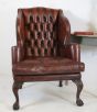 Antique leather armchair 